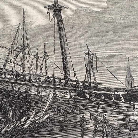 Historic Shipwreck Illustration Print - Picture 4 of 5